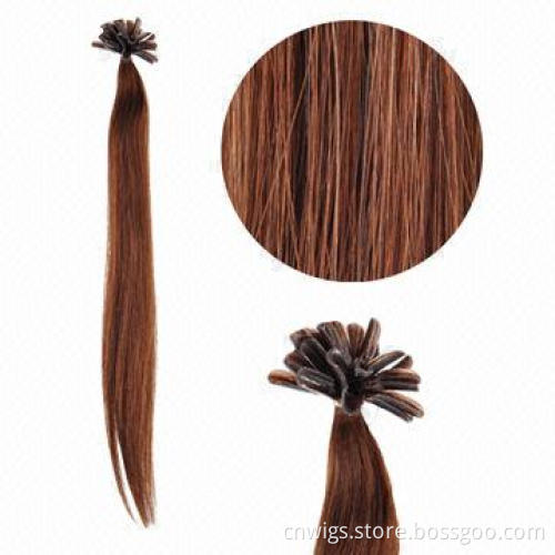 100s 100% Remy Human Hair Prebonded/U-tip Keratin Human Hair Extensions, 12 to 32 inch
